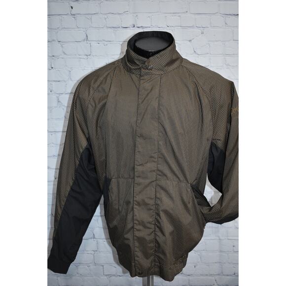 Footjoy Dryjoys Golf Pullover Jacket Mens Size XL Zip Tan Geometric Polyester - Picture 10 of 10